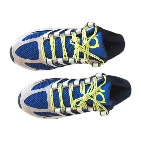 Nike KD18 "Smart City" basketball shoes Hyper Royal/Neon Yellow/Sail Size 10.5 - Picture 3 of 16